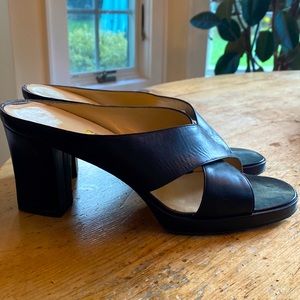 Ferragamo step in platform shoes